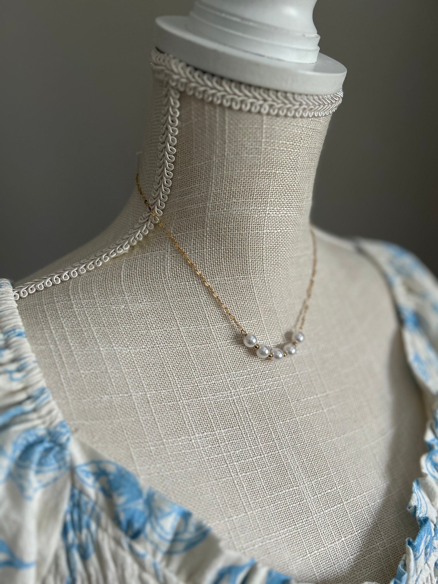 Beaded Pearl Necklace