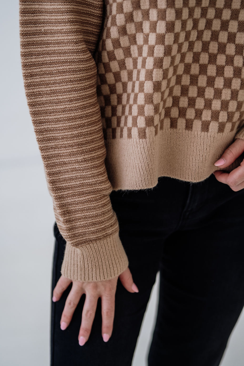 Flora Checkered Sweater