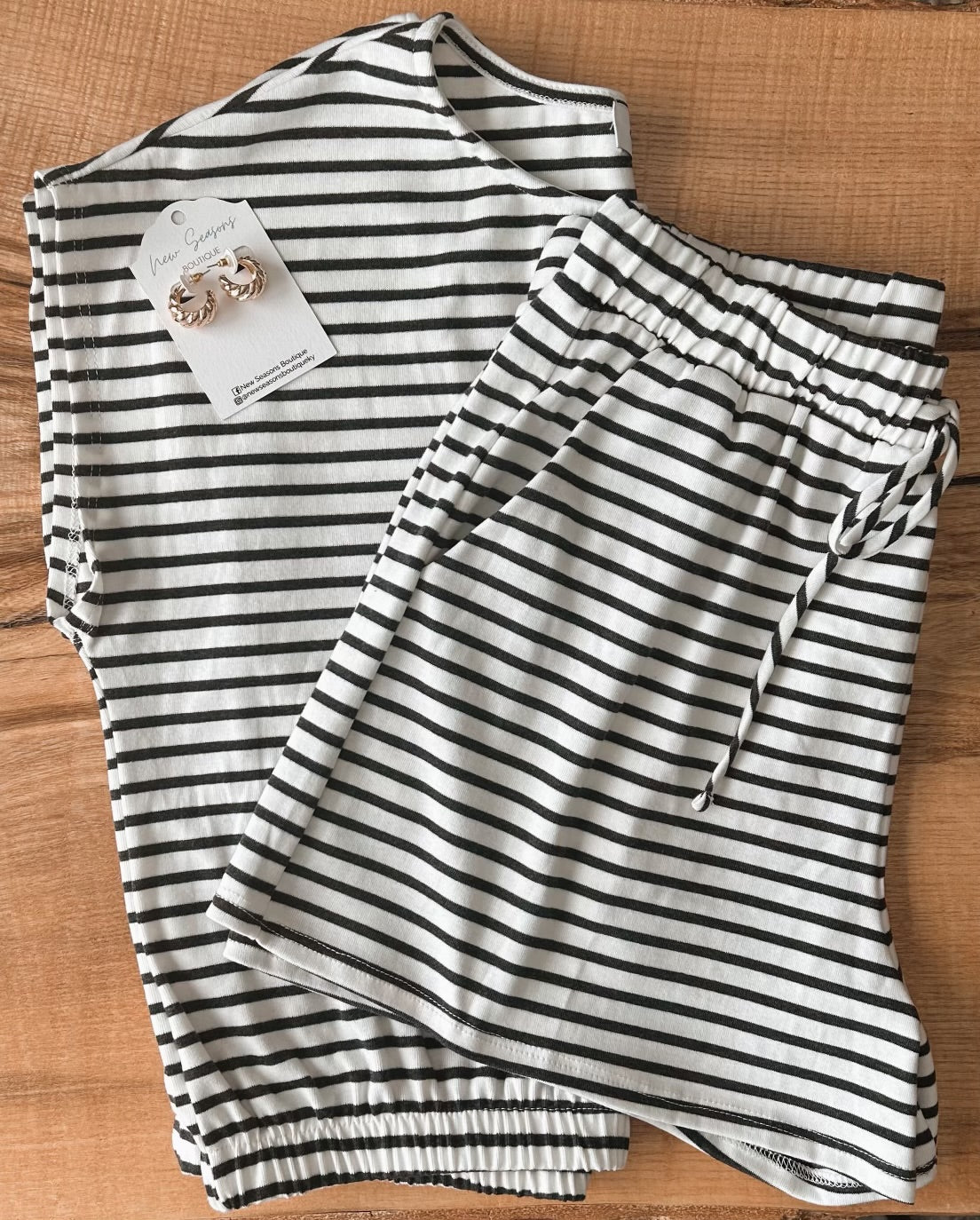 Blair Stripe Short Set