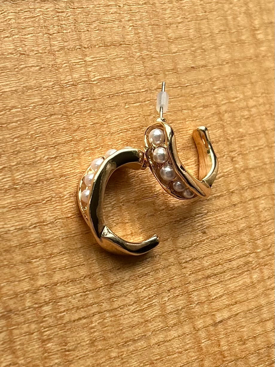 Pearl Hoop Earring