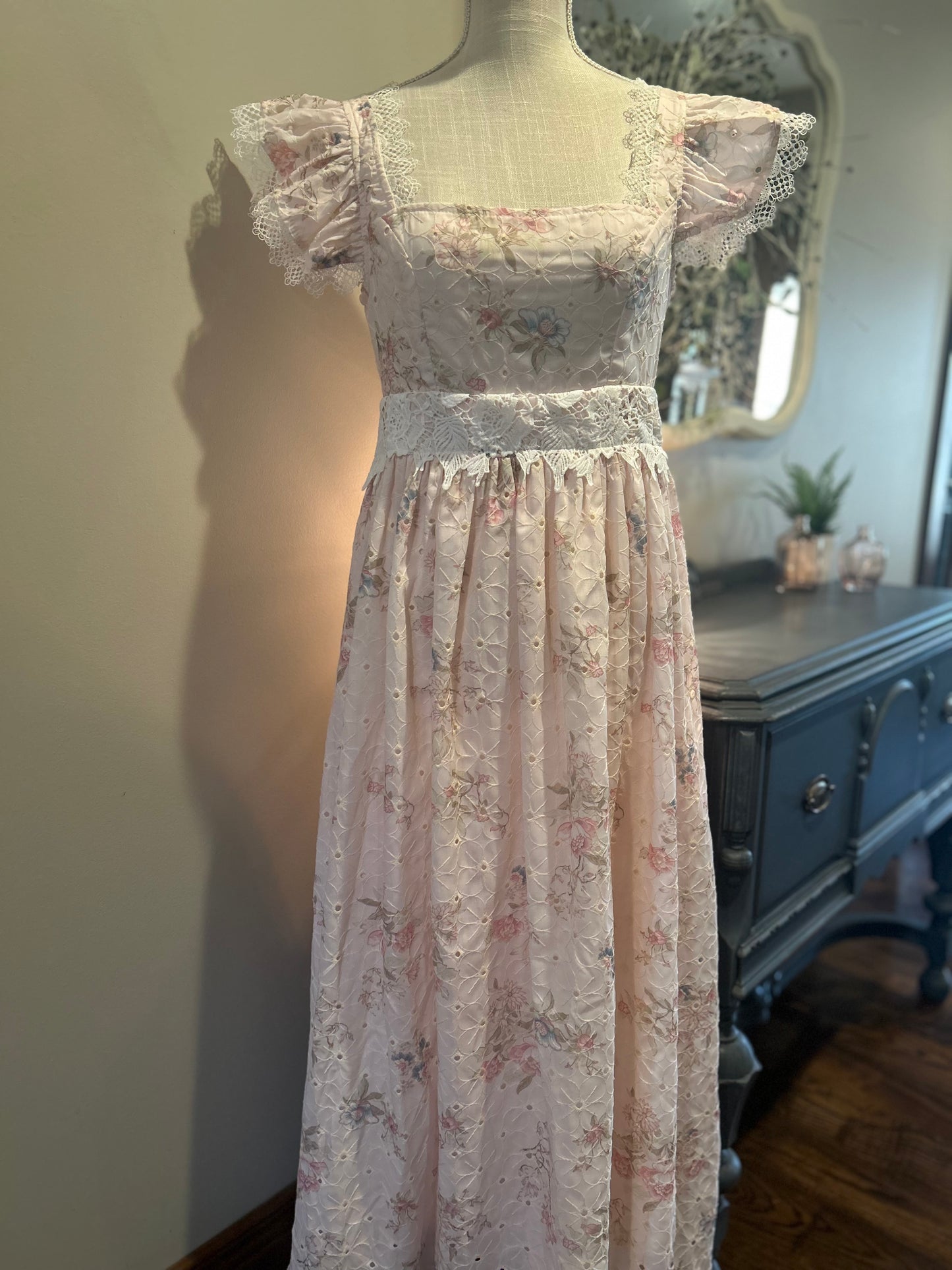 Dahlia Floral Maxi Dress.