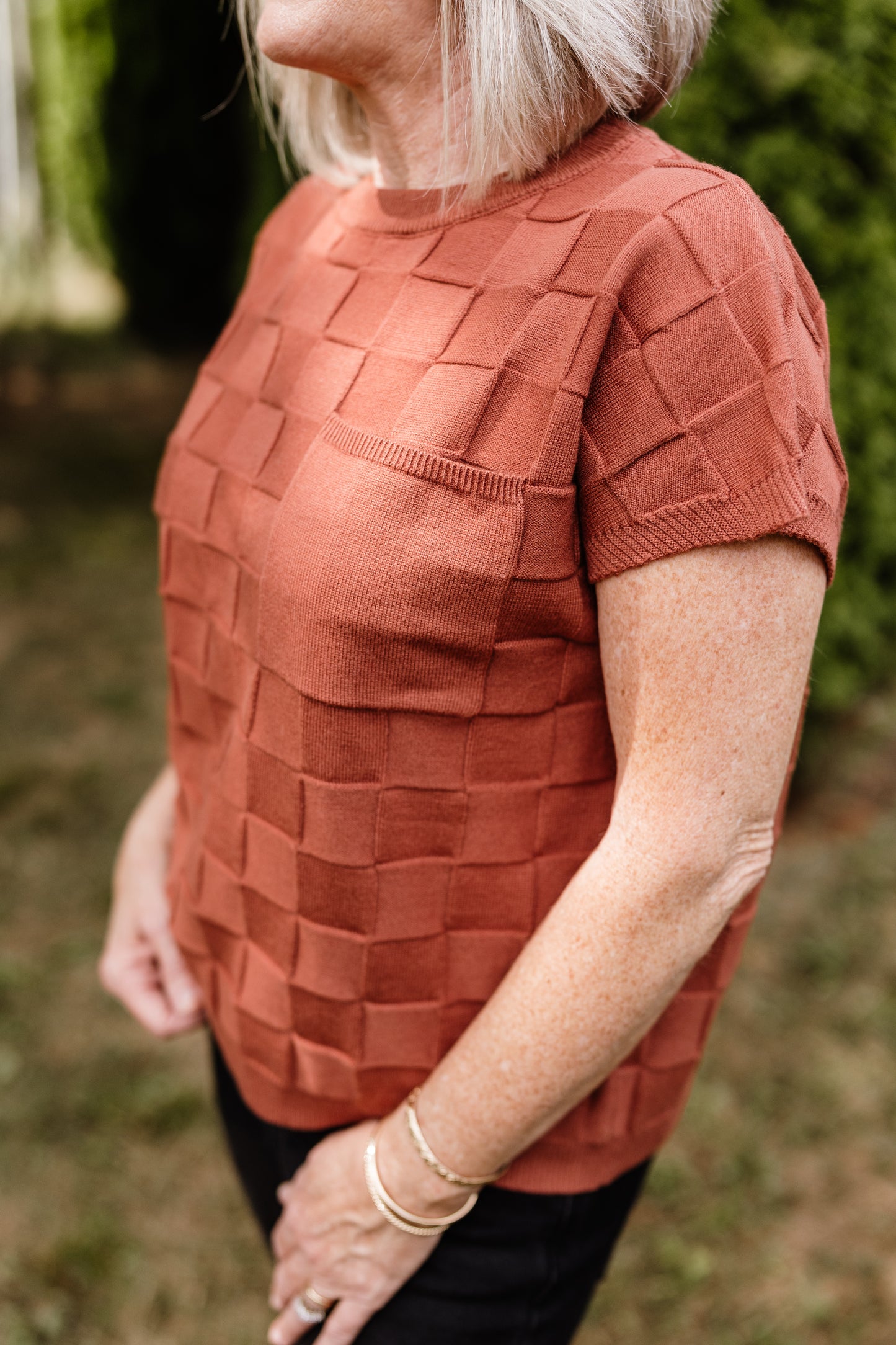 Cassia Checkered Sweater