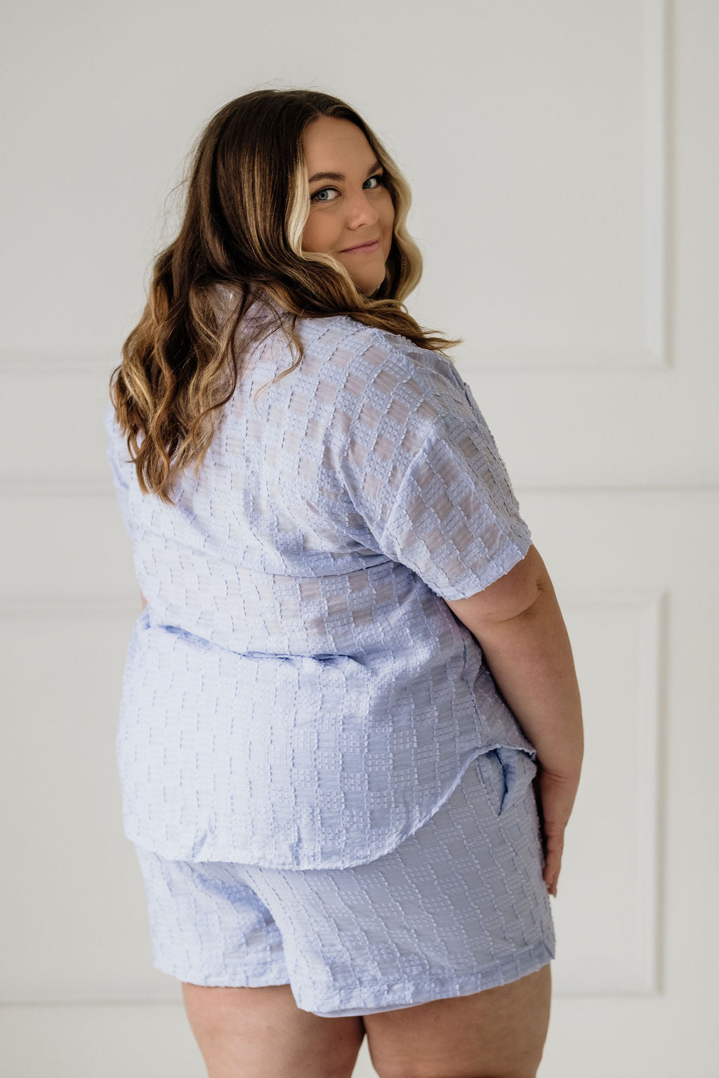 Gwendolyn Textured Plus Short Set