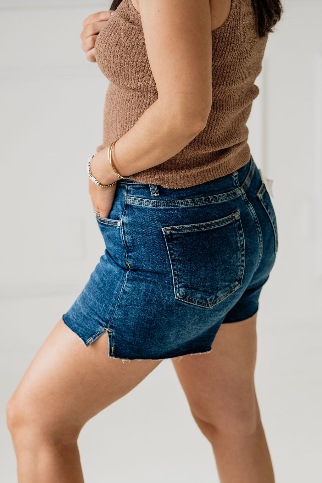 Risen Raw Hem Shorts