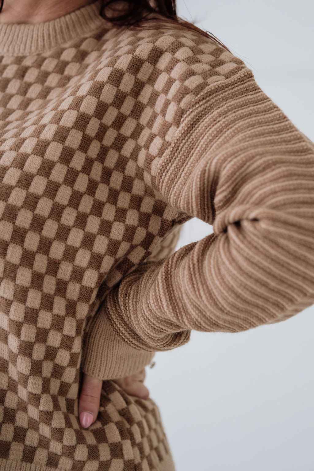 Flora Checkered Sweater