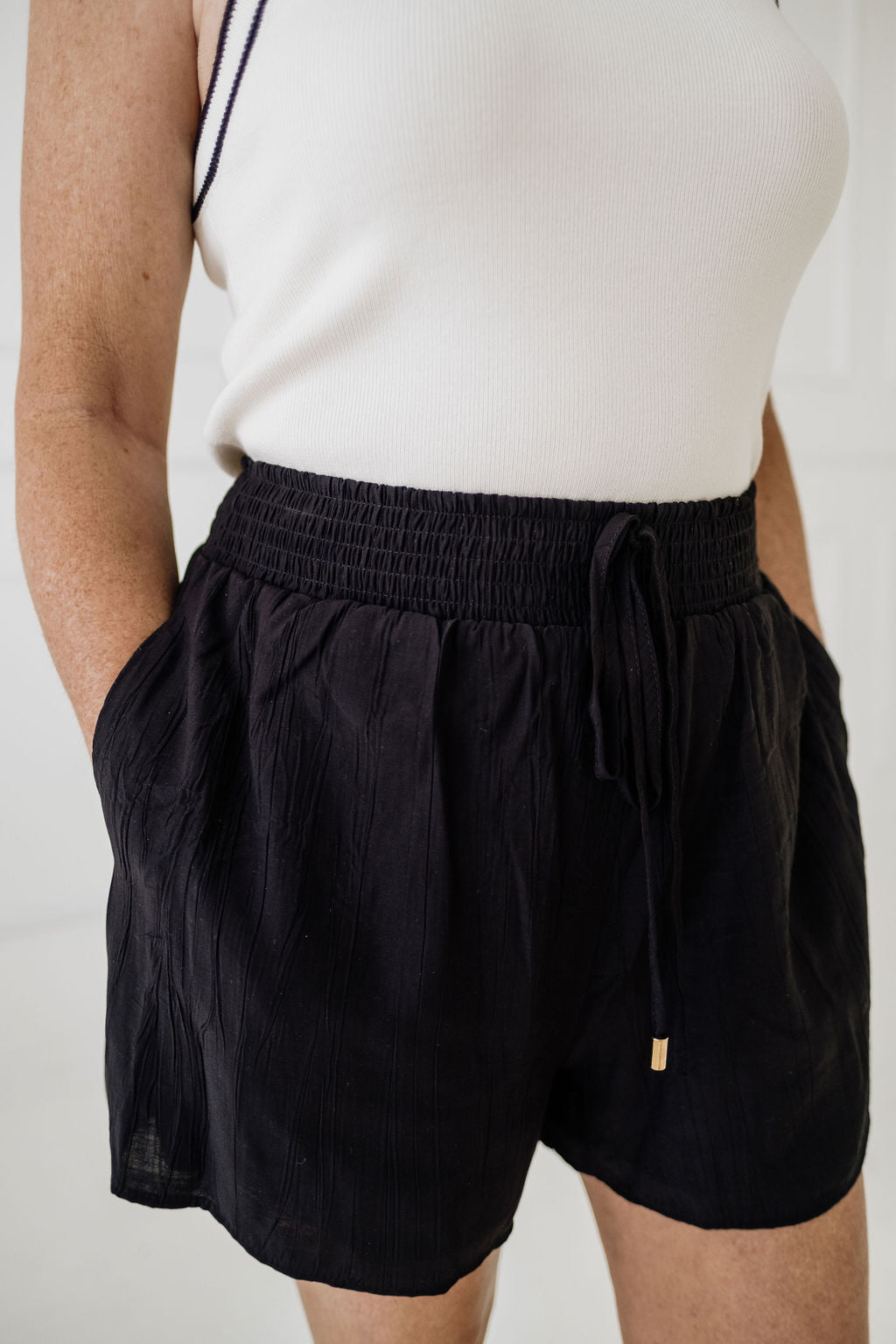 Lilliana Bamboo Texture Shorts