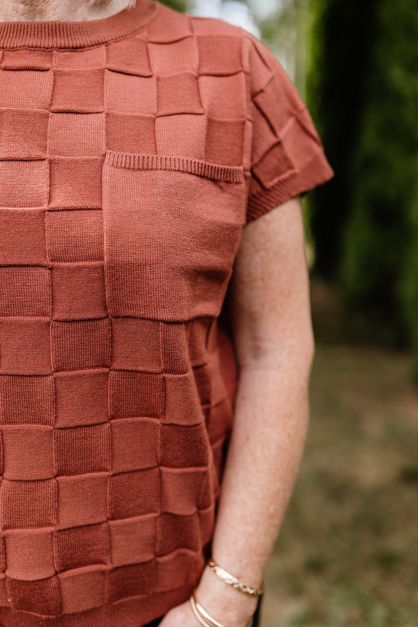 Cassia Checkered Sweater