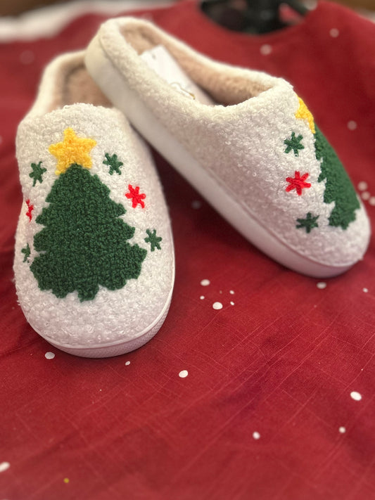 Christmas Tree Slippers