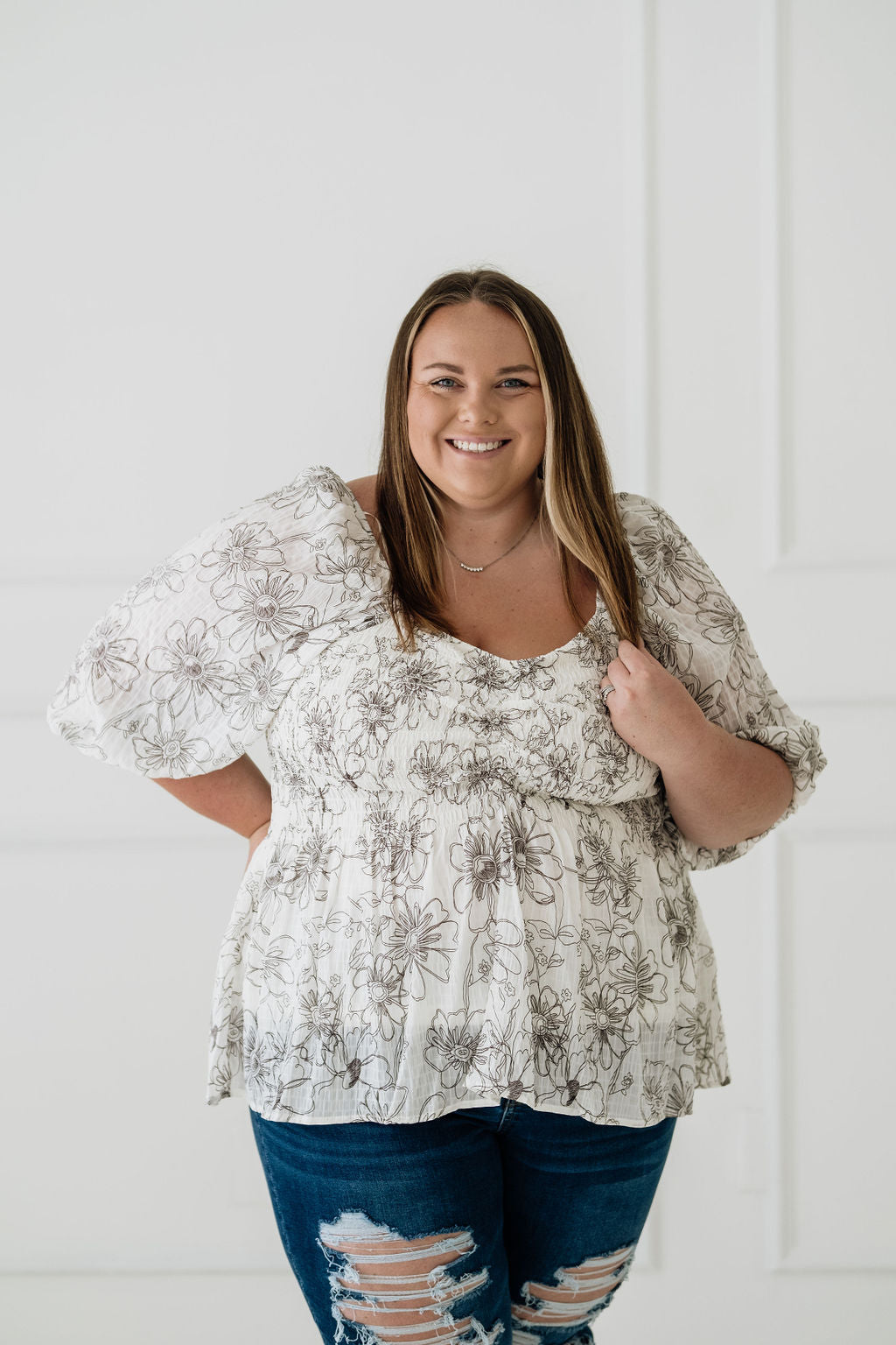 Tillie Plus Floral Top